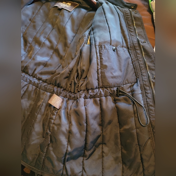 NWOT Coach Men's Jacket Coat W/ Hood Black Full Zipper XL - Picture 4 of 11
